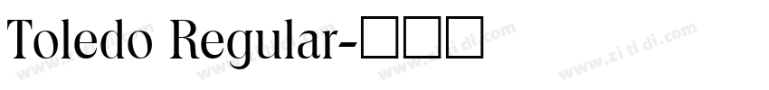 Toledo Regular字体转换